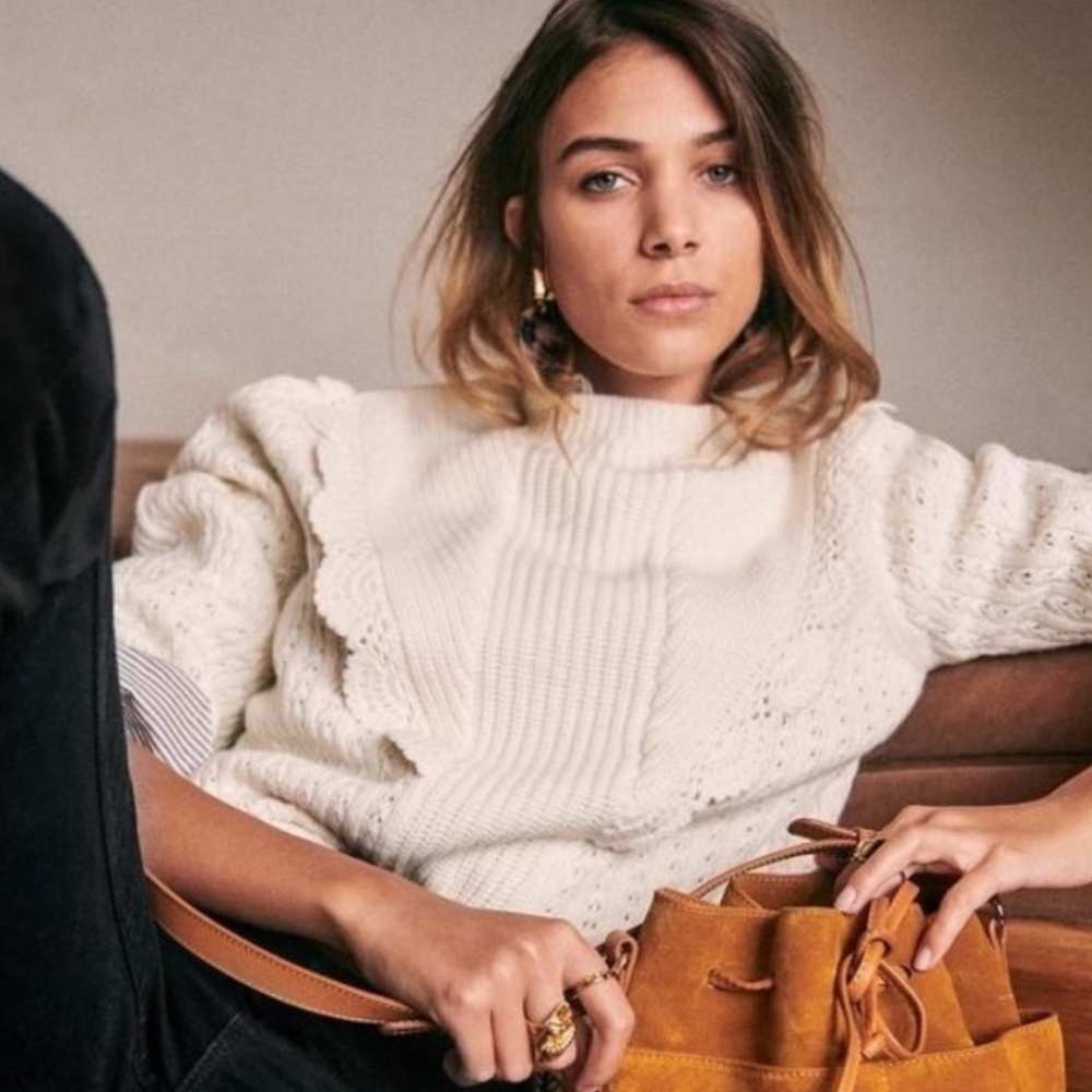 Sezane Gemma Wool Sweater Jumper XS